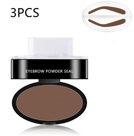 Eyebrow Powder Stamp Tint Stencil Kit Cosmetics Professional Makeup Waterproof Eye Brow Stamp Lift Eyebrow Enhancers Stencil Kit