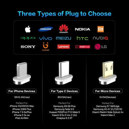 Compatible with Apple , Magnetic USB Cable Charger