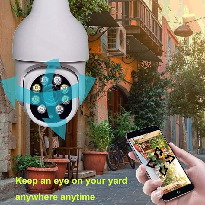 Security Camera with LED Light