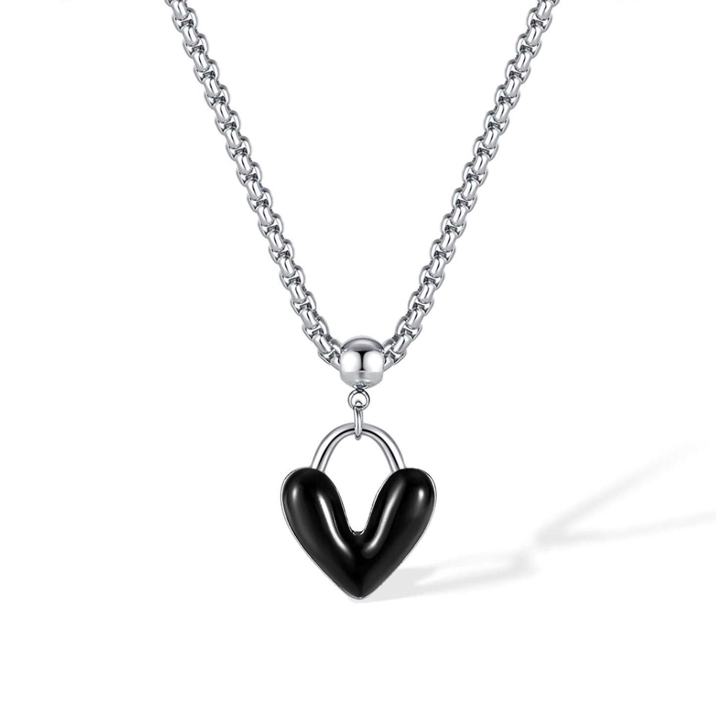 Special-interest Design Drop Oil Love Alloy Necklace For Men