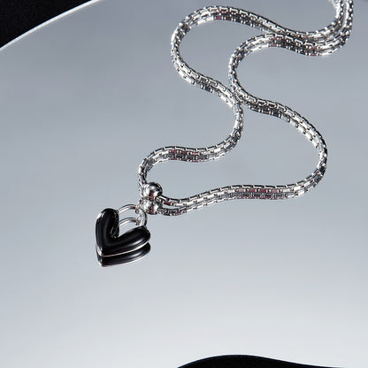 Special-interest Design Drop Oil Love Alloy Necklace For Men