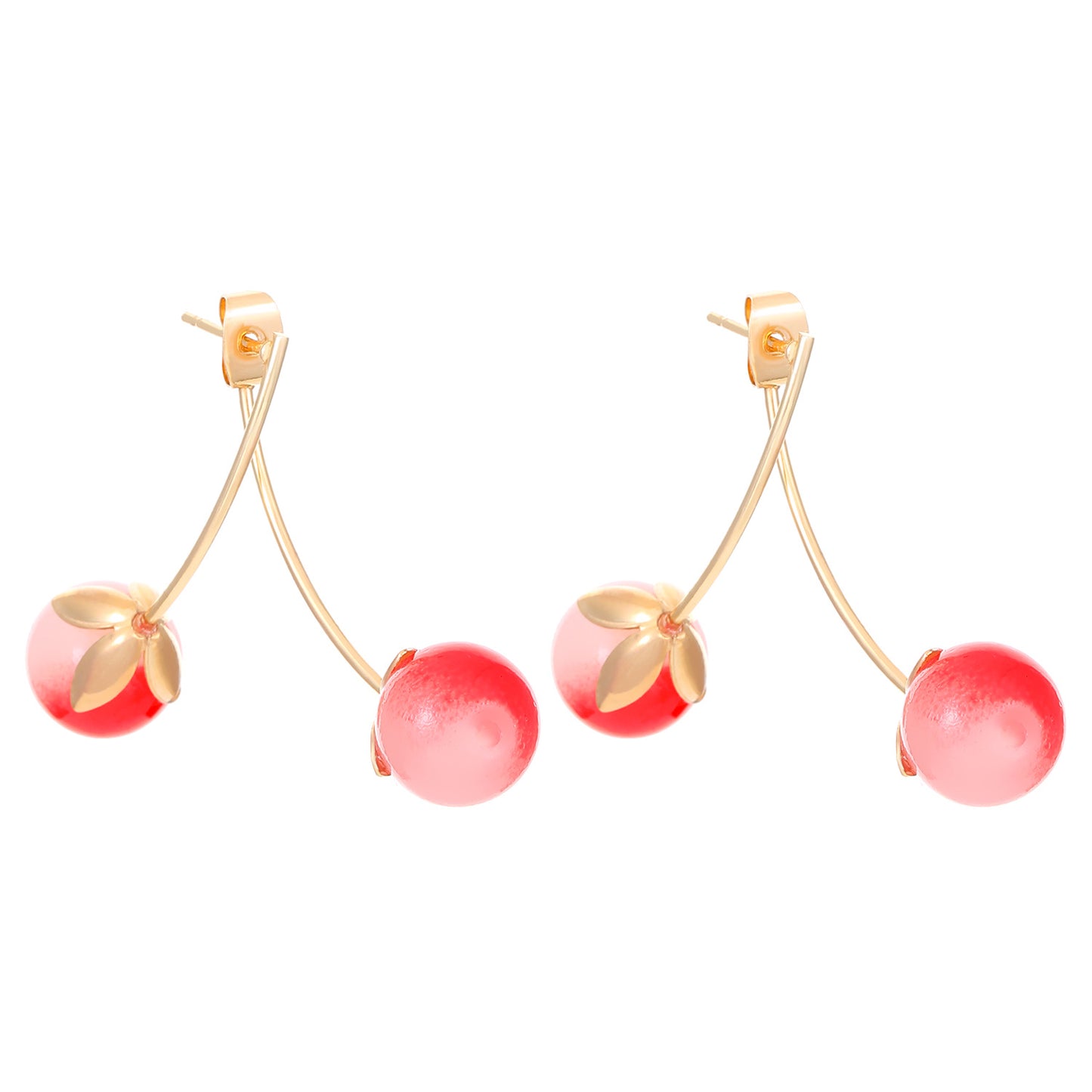 Fashion Cherry Earrings Female Sweet