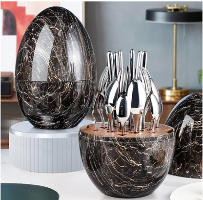 Egg-Shaped Tableware Storage Box