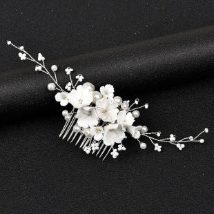 Golden Leaf Flower Hair Band Wedding Dress Accessories